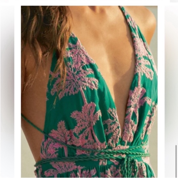 Maaji Teal and Pink Floral Dress - Picture 5 of 6